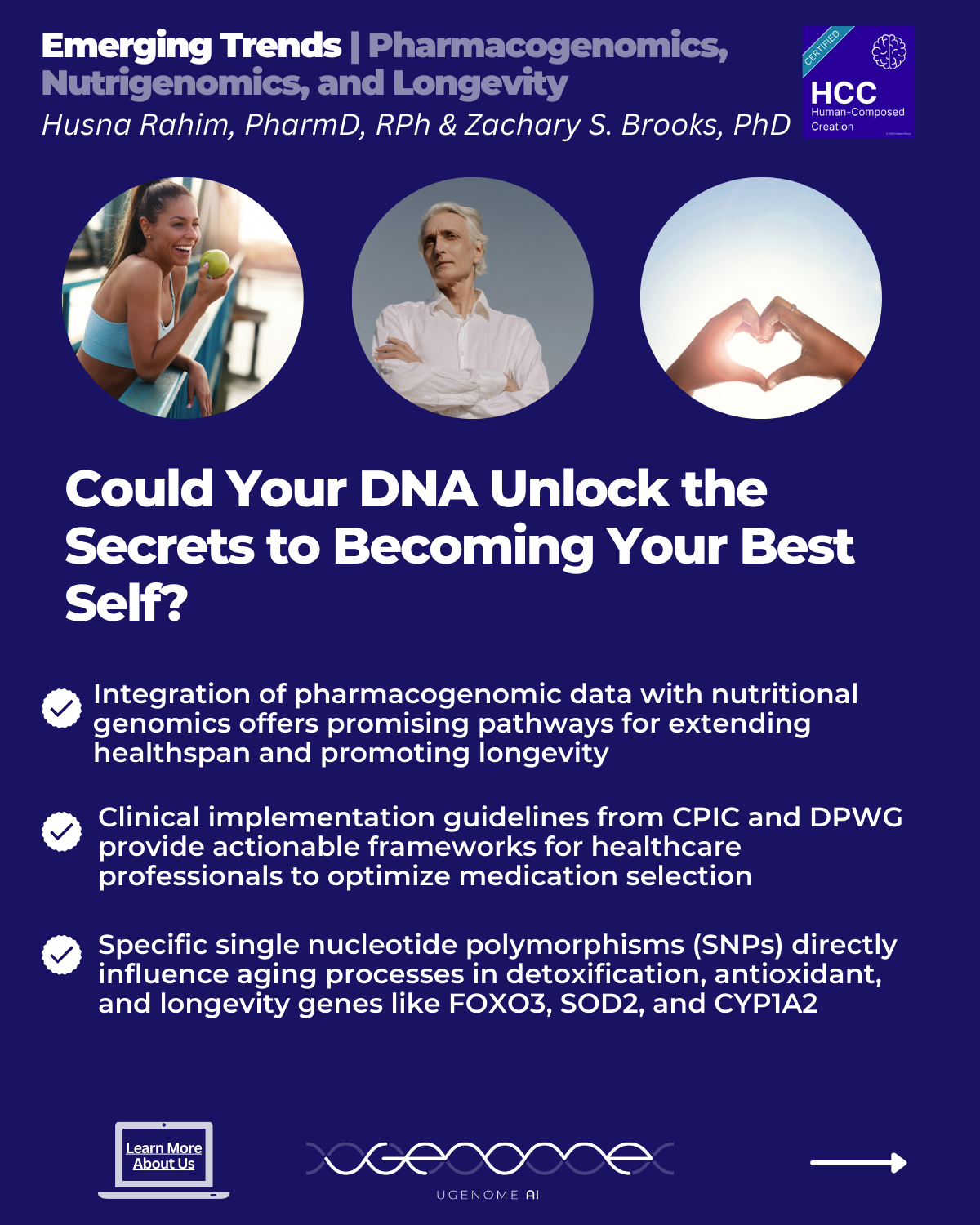 UGenome AI | Pharmacogenomics Nutrigenomics and Longevity