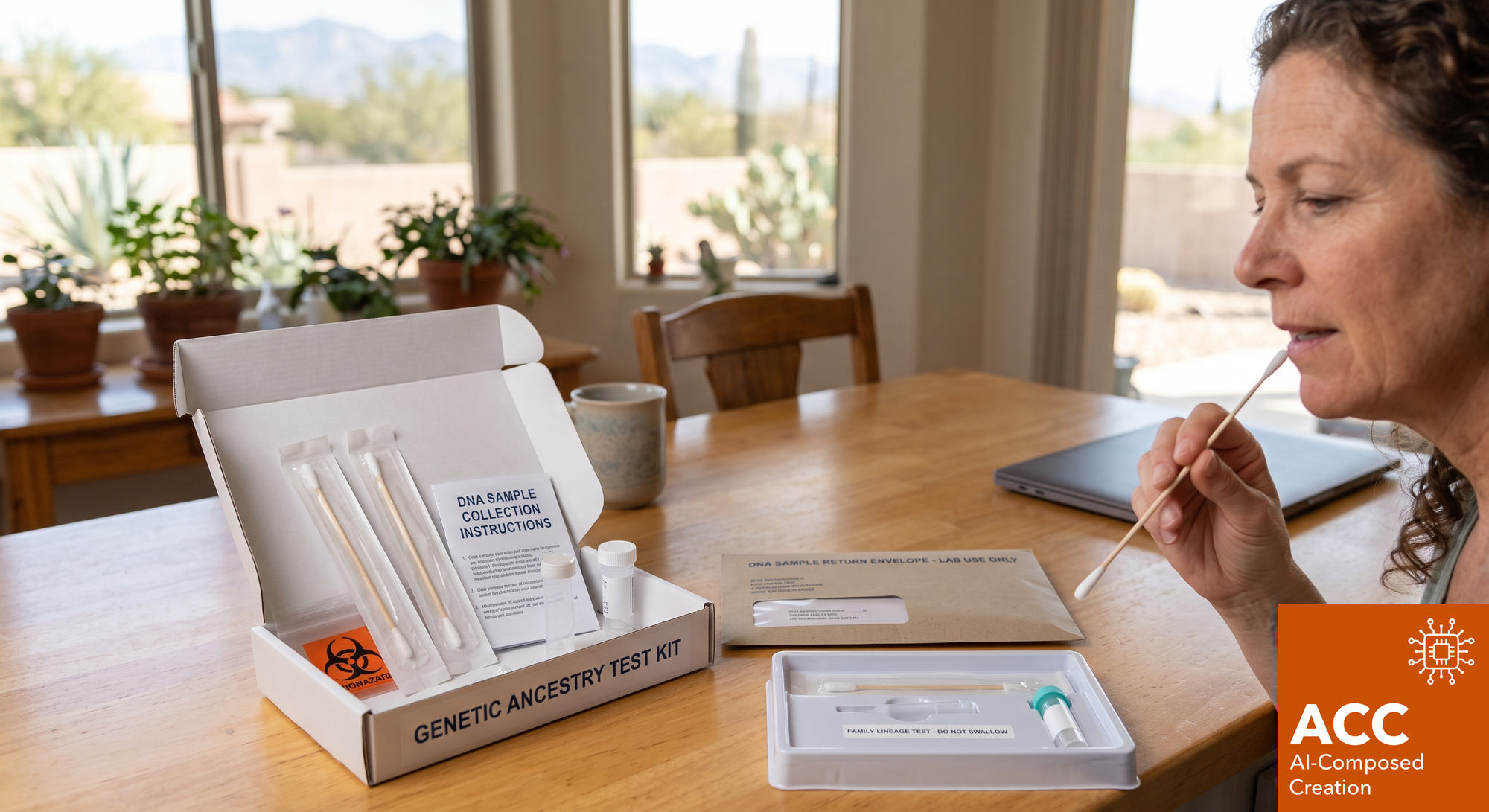 What type of DNA test kit does DNA2Health use?