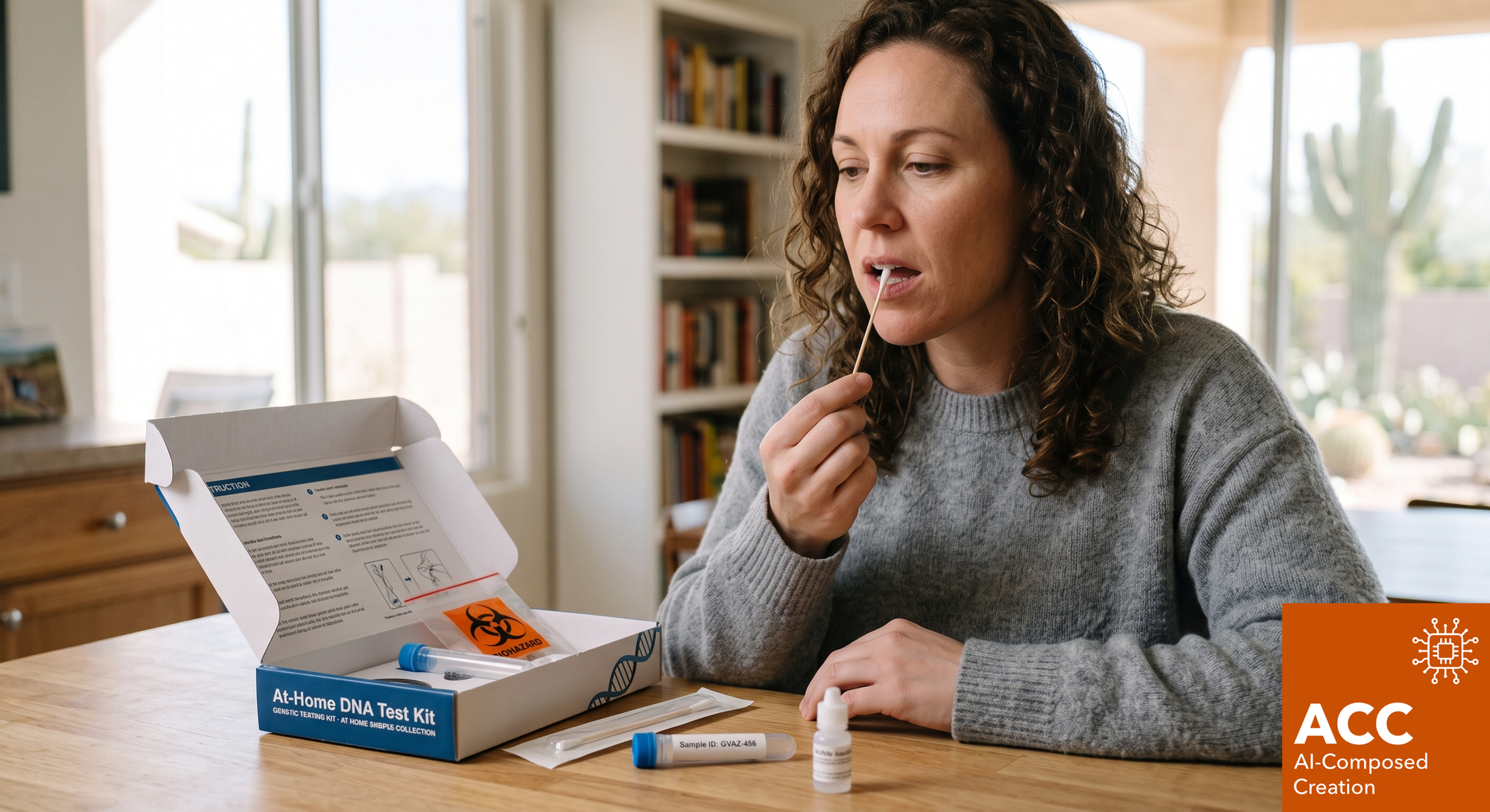 Why does DNA2Health use cheek swabs?