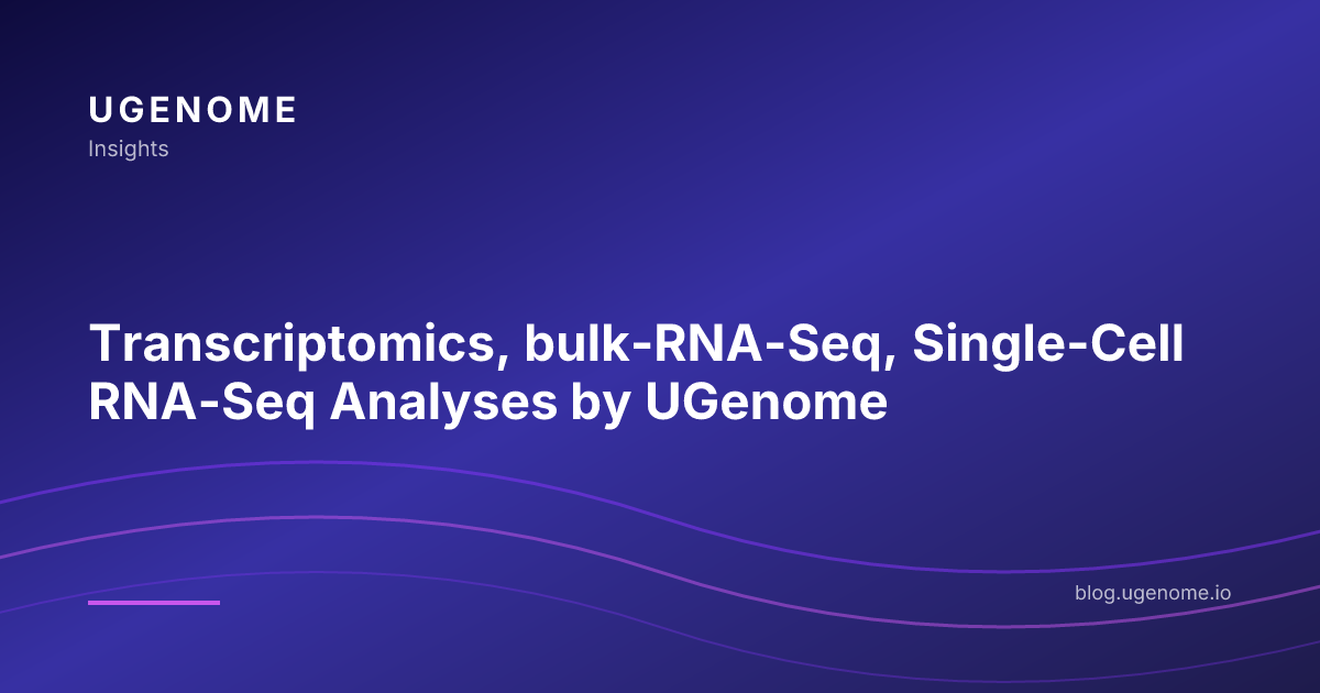 Transcriptomics, bulk-RNA-Seq, Single-Cell RNA-Seq Analyses by UGenome