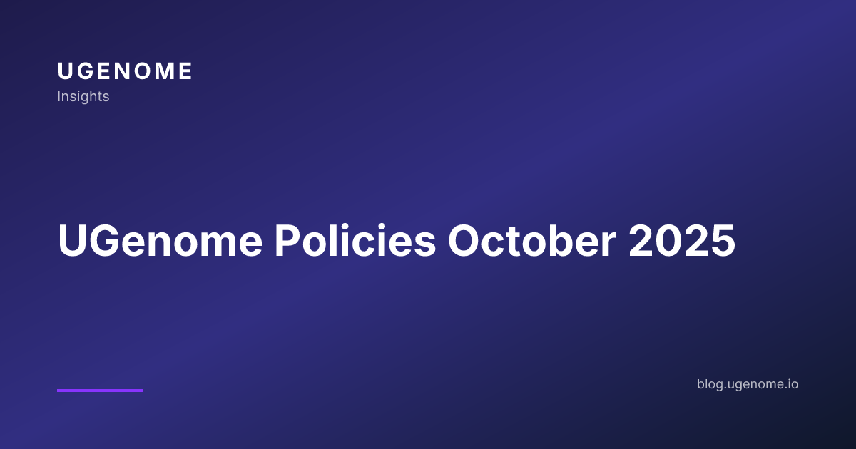 UGenome Policies October 2025