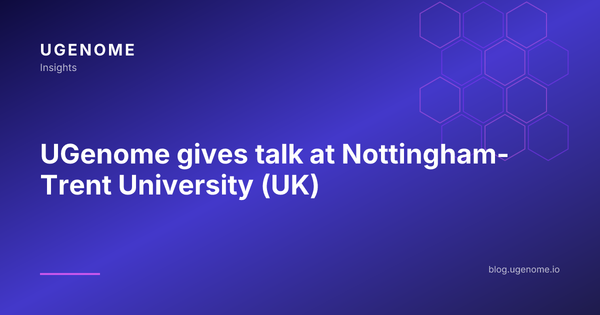 UGenome gives talk at Nottingham-Trent University (UK)