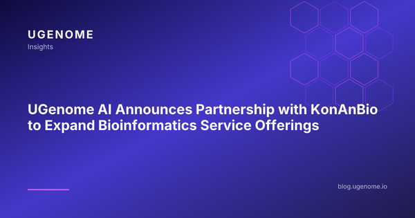 UGenome AI Announces Partnership with KonAnBio to Expand Bioinformatics Service Offerings
