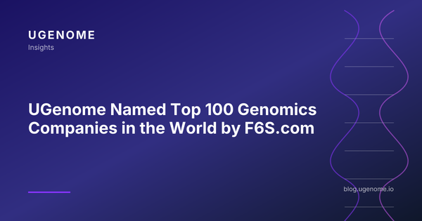 UGenome Named Top 100 Genomics Companies in the World by F6S.com